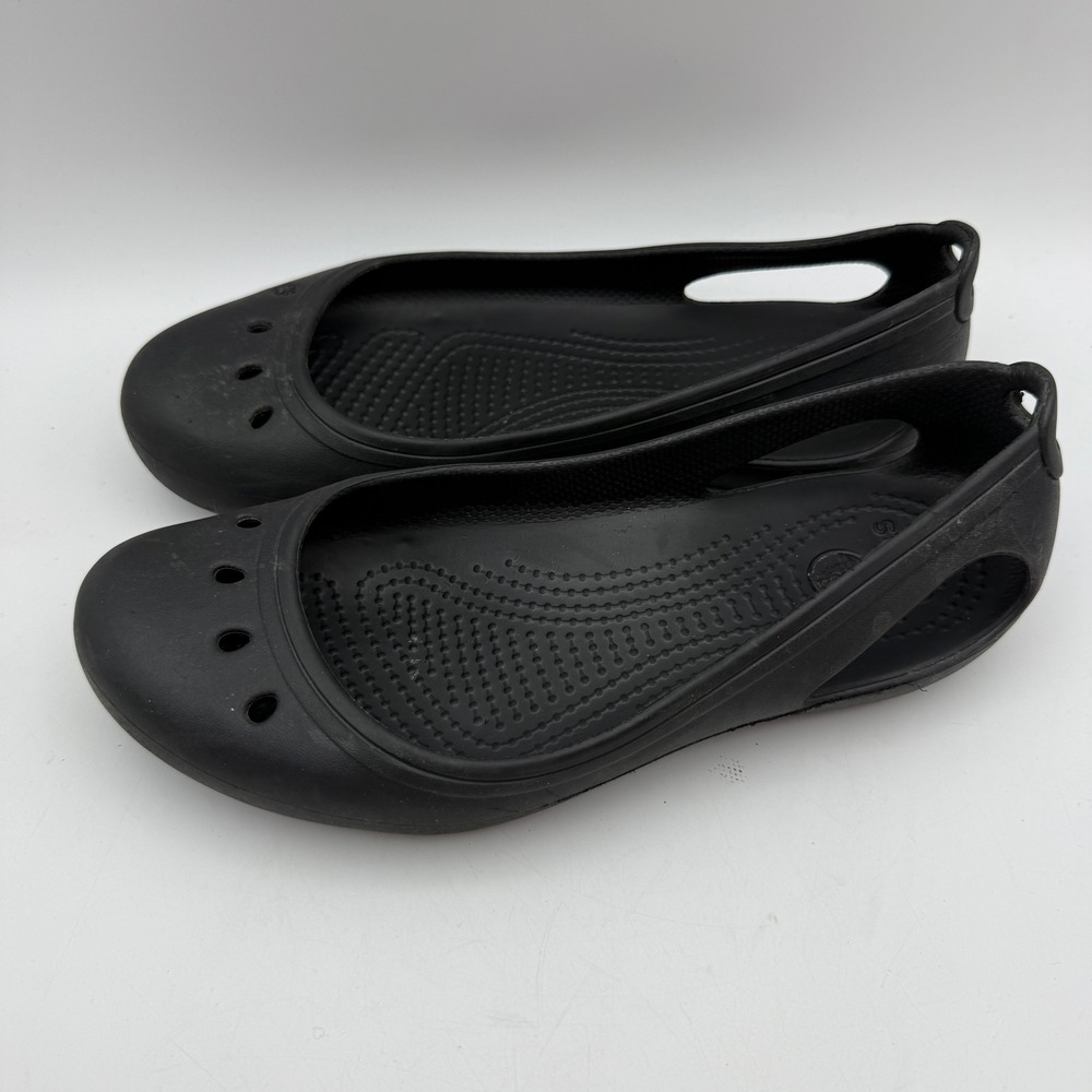 Crocs Kadee‎ Ballet Flats Comfort Shoes Everyday Casual Black Size W6